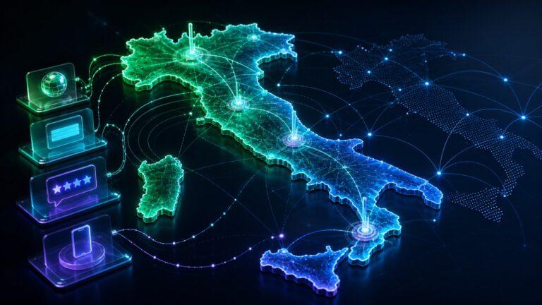 Sedi locali reali collegate a profilo, sito, recensioni e rete nazionale italiana