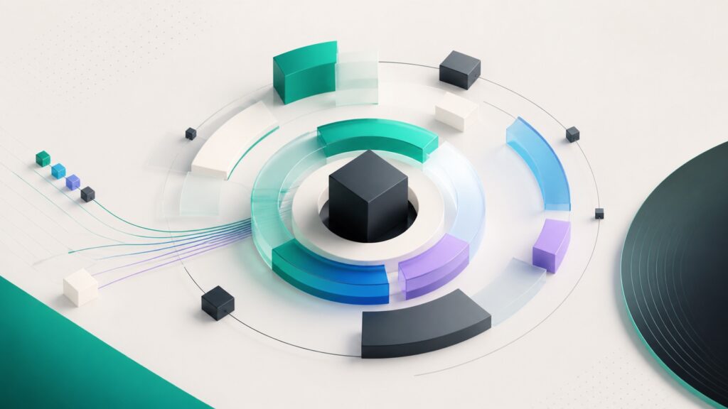 Nucleo WordPress aperto circondato da contenuti modulari, estensioni controllate e percorsi di portabilità