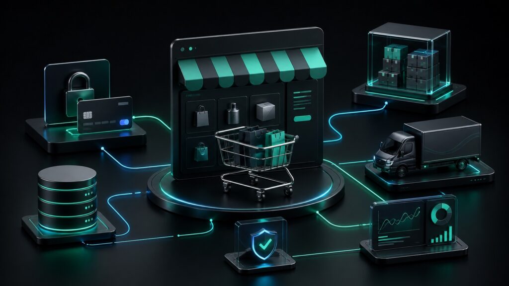 Sistema e-commerce sicuro, veloce e monitorato