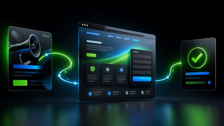 Percorso da campagna a contatto tramite landing page