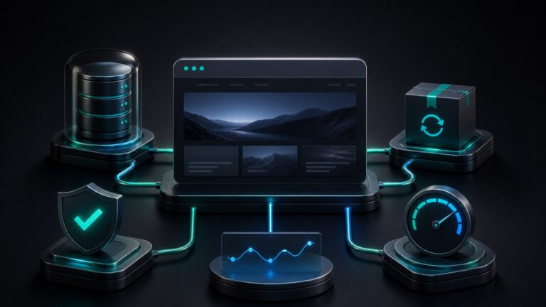 Sistema di manutenzione WordPress con backup e monitoraggio