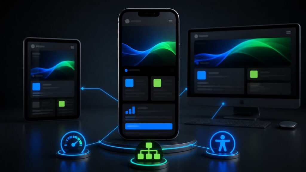 Progettazione Mobile First con smartphone, tablet e desktop