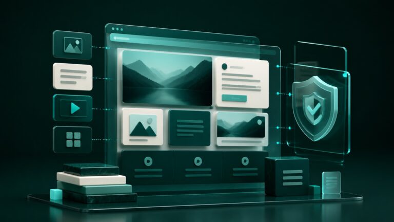 Interfaccia WordPress modulare per la gestione di un sito aziendale